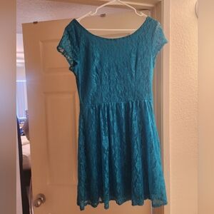 Macy's Aqua dress size 11/12